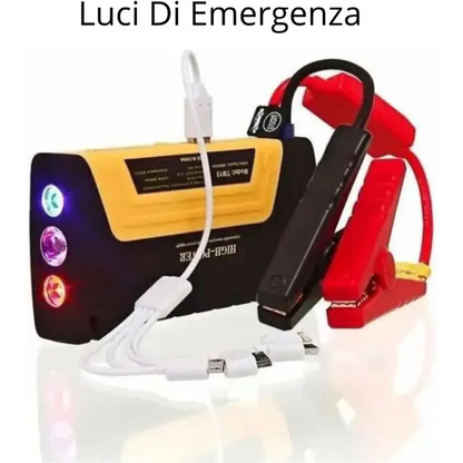 Avviatore di Emergenza Portatile con Batteria 15000 mAh, Booster Avviamento Auto