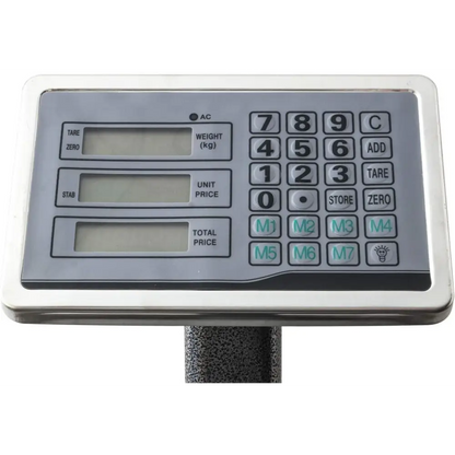 Bilancia Digitale Elettronica Professionale da 300 Kg con Display, Bilancia Industriale Ricaricabile per Utilizzo in Negozi, Abitazioni, Aziende.