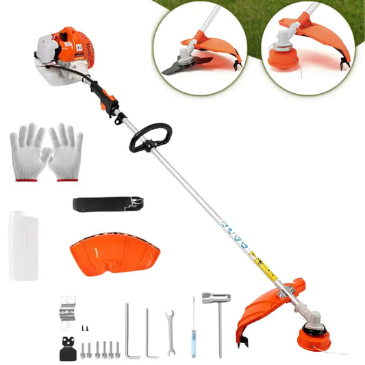 Decespugliatore a Scoppio 52cc - Tagliasiepi Professionale 2 in 1 per La Cura del Tuo Giardino