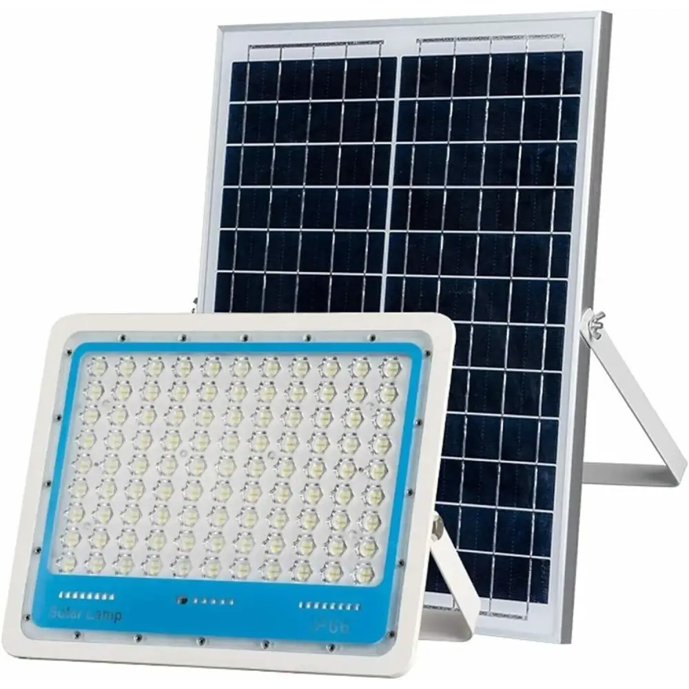 Faretto Led Esterno con Pannello Solare, Faro a Led da Giardino 1000w