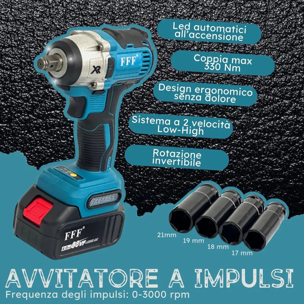 Kit 3 in 1 Trapano Avvitatore Avvitatore a Impulsi Smerigliatrice a Batteria