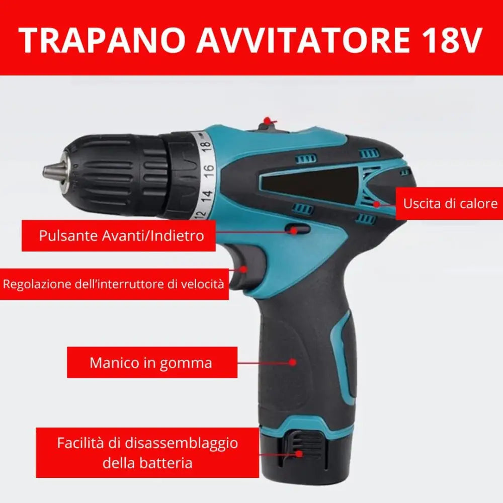 Kit Professionale 3 in 1 Miscelatore Malta e Cemento 1600W 6 Velocità M14 + Livella Laser 4D 16 Linee Autolivellante + Avvitatore con 2 Batterie