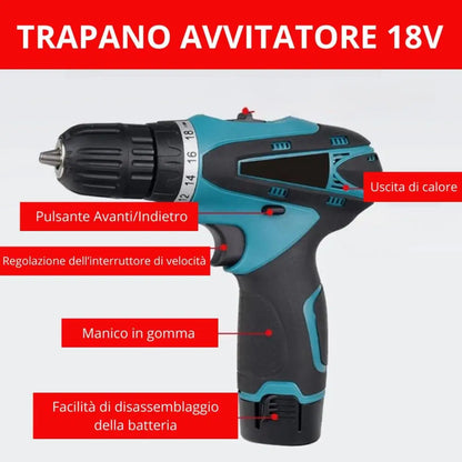 Kit Professionale 3 in 1 Miscelatore Malta e Cemento 1600W 6 Velocità M14 + Livella Laser 4D 16 Linee Autolivellante + Avvitatore con 2 Batterie